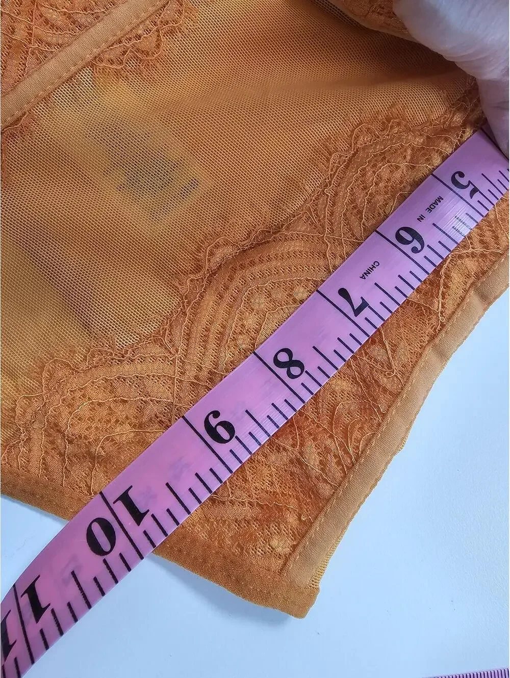 Garage Orange Mesh & Lace Bustier Corset Top - Picture 12 of 12